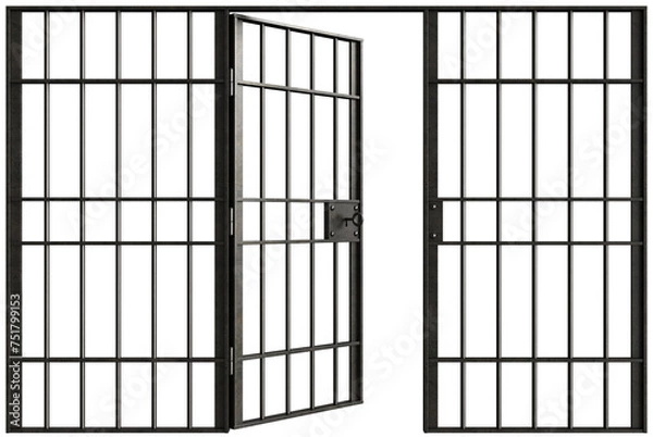 Obraz Metal jail bars