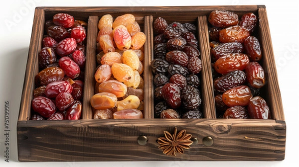 Fototapeta Ramadan kareem mubarak with the date fruit gift box for relatives