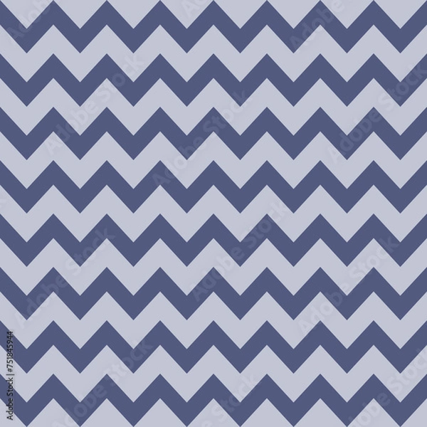 Fototapeta Blue chevrons seamless pattern background retro vintage design