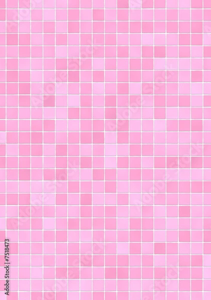 Fototapeta Pink mosaic tiles