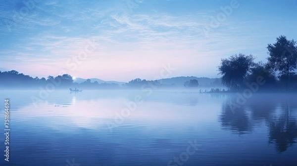 Obraz digital blue light background