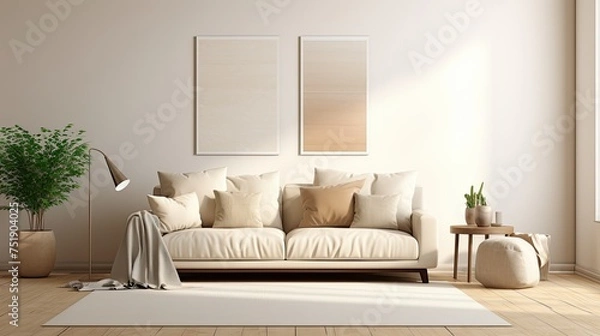 Fototapeta design mockup biege background
