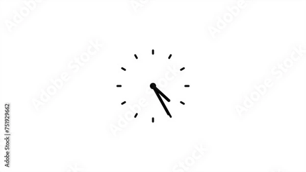 Fototapeta abstract Time icon, Clock icon. stopwatch icon. wall clock sign.