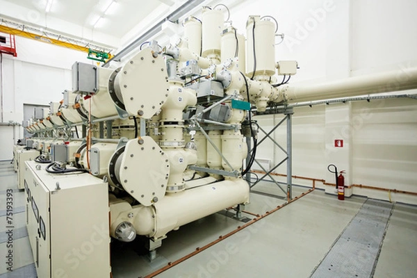 Fototapeta new high voltage transformer