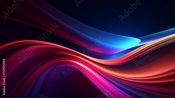 Fototapeta Neon speed abstract background, digital abstract background