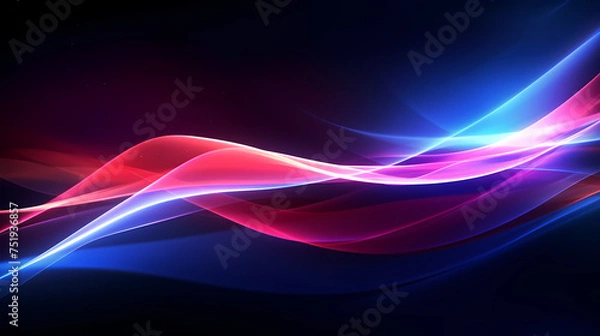 Obraz Neon speed abstract background, digital abstract background