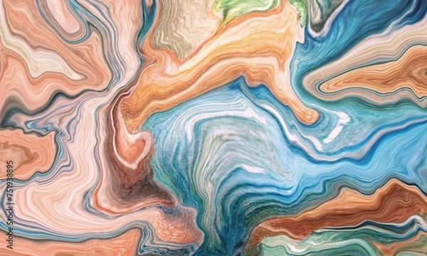 Fototapeta Fluid color abstract 