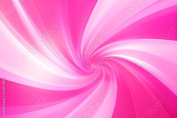 Obraz A burst of energy in a vibrant pink spiral background, creating a lively and dynamic visual experience, Generative AI