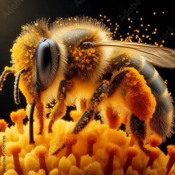 Obraz bee on a flower