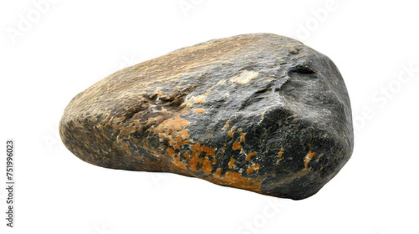 Obraz Hard rock stone shape isolated on transparent background