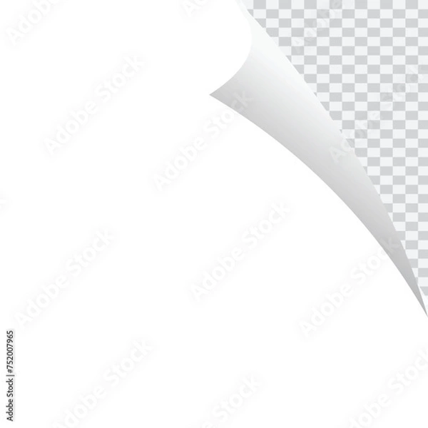 Obraz Page Curl Paper Effect with background.