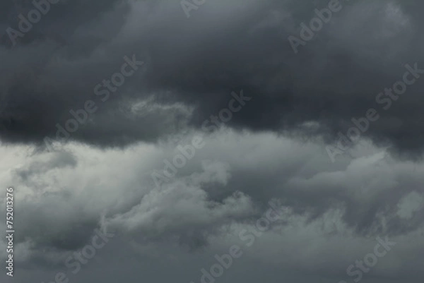Fototapeta Overcast weather. Clouds before the rain.
