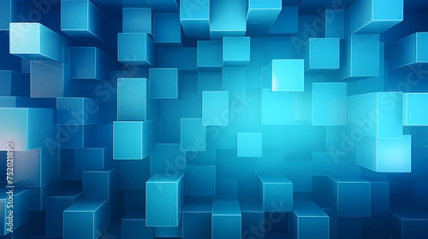 Fototapeta Abstract 3d geometric shapes background