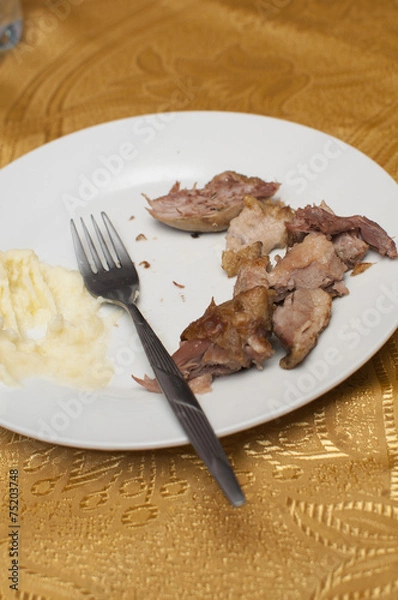 Obraz half finished food on the table