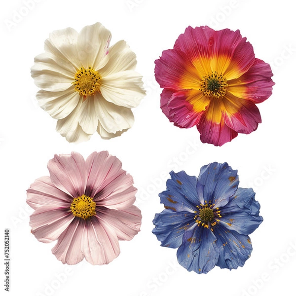 Fototapeta Captivating Kosumosu Cosmos Flowers in a Vibrant Garden: Nature's Beauty Blooms in Pink and Summer Hues, Botanical Elegance in Full Blossom