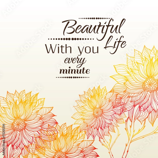 Obraz Floral ornate pattern