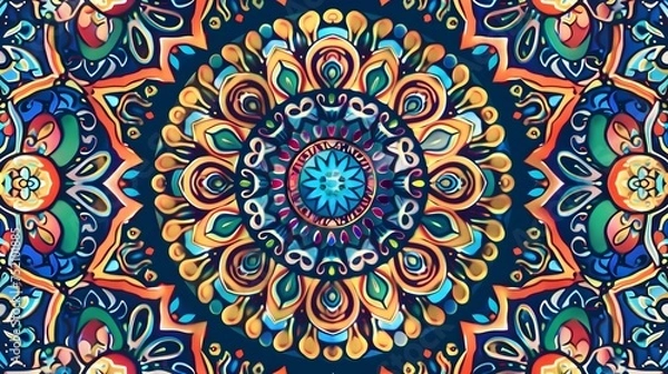 Fototapeta Ornamental mandala patterns with unique design