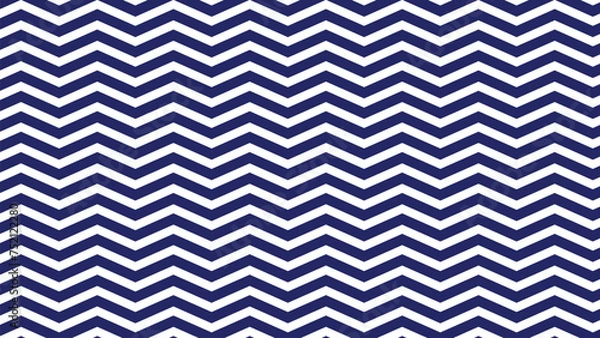 Fototapeta Blue zig zag seamless pattern background wallpaper vector image for backdrop or fashion design