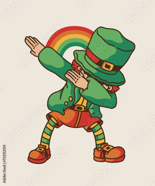 Obraz St Patrick Elf Dabbing t-shirt