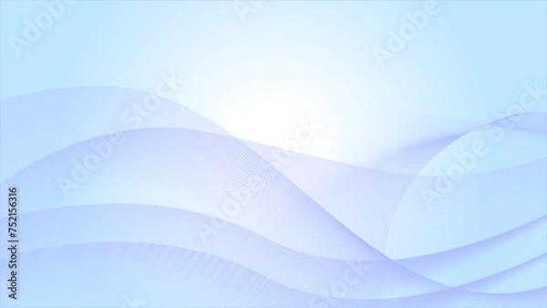 Obraz シンプルでおしゃれなウェーブ背景