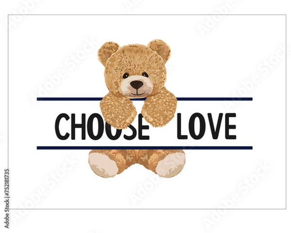 Obraz bear design vector .graphic tee