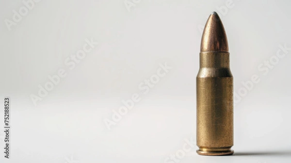 Obraz bullet on white background
