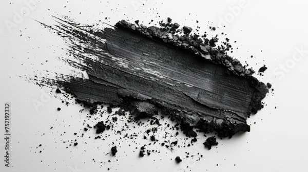 Obraz charcoal on white background