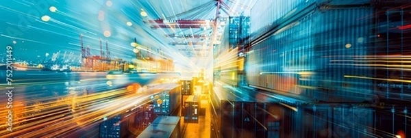 Obraz 輸出・輸入産業ビジネスの抽象的なイメージ