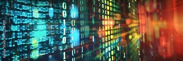 Fototapeta コンピューターサイエンスの抽象的、グラフィカルなイメージ