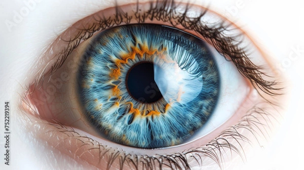 Obraz human eye on white background