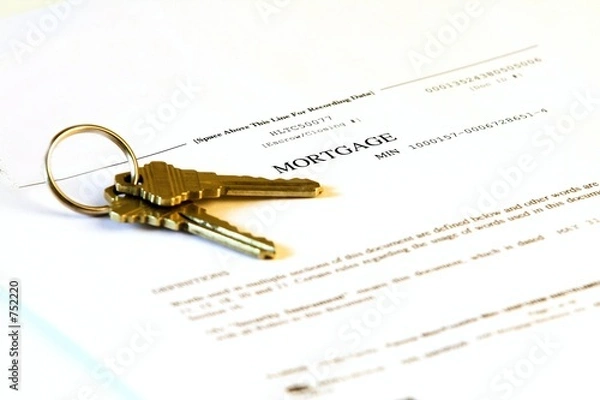 Obraz mortgage and keys