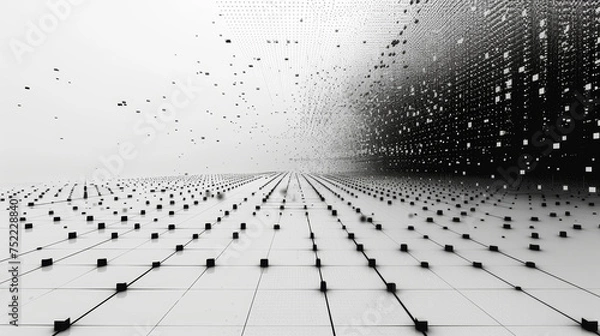 Obraz matrix on white background