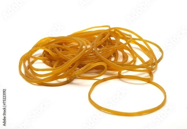 Fototapeta A Pile of elastic bands
