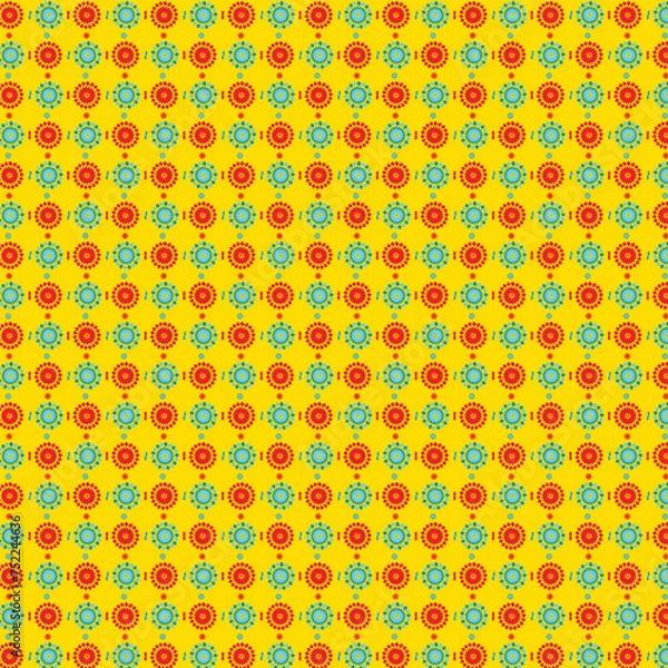 Fototapeta seamless pattern with flowers, seamless pattern, flower pattern, pattern