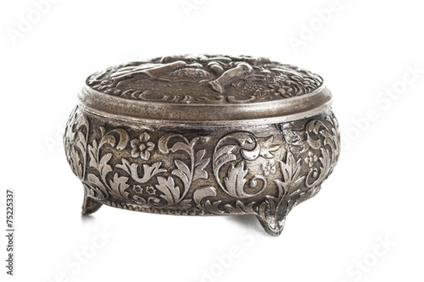 Obraz Silver box for jewelry