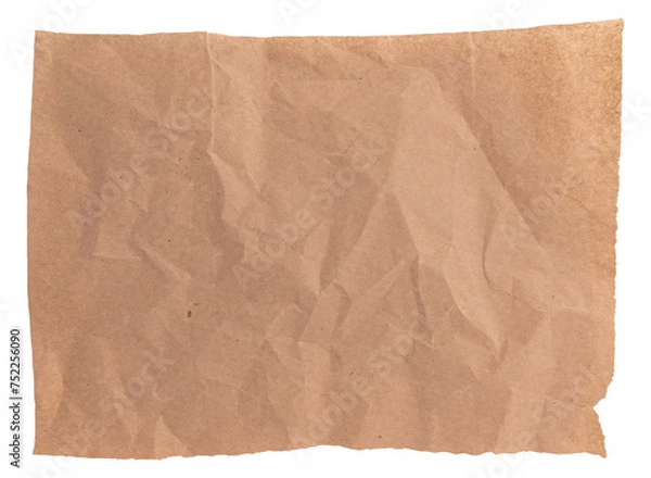 Fototapeta parchment for baking culinary, isolated on white background, top view