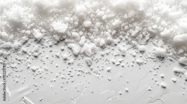 Fototapeta salt on white background