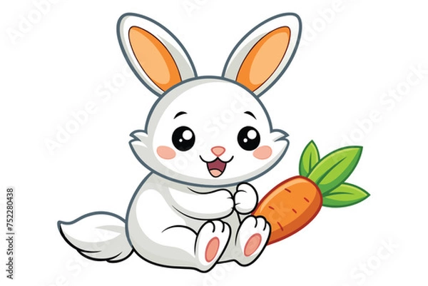 Fototapeta Baby Rabbit Illustration Design 