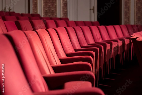 Obraz Empty Theater Chairs