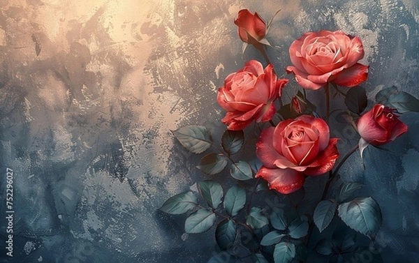 Obraz background with roses