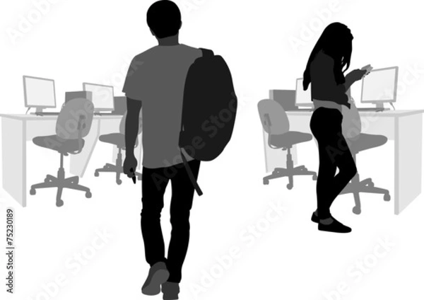 Obraz Students Readying