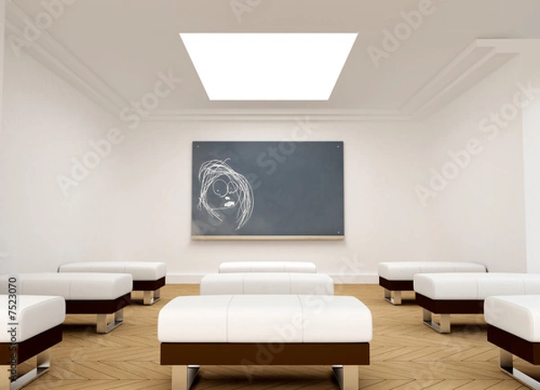 Fototapeta classroom dessin 02