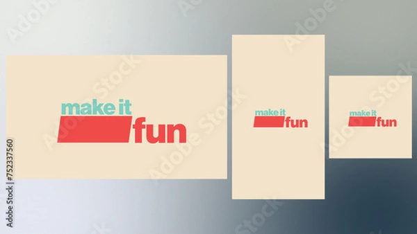 Obraz Radiant Type Showcase | Multi-Resolutions and Color Control Panel