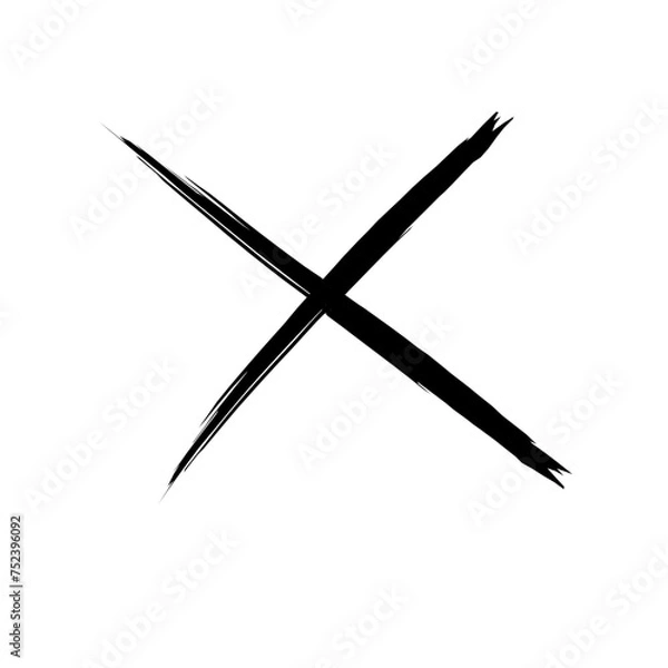 Fototapeta Hand Drawn Cross Vector