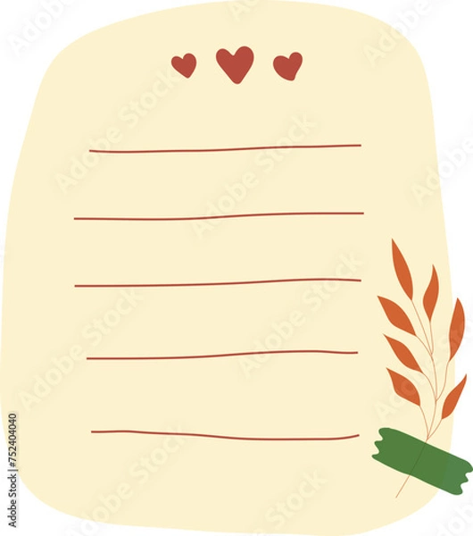 Obraz Floral Planner Notes