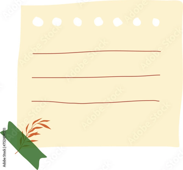 Obraz Floral Planner Notes