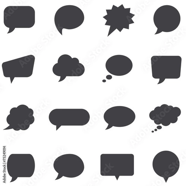 Obraz Speech bubbles