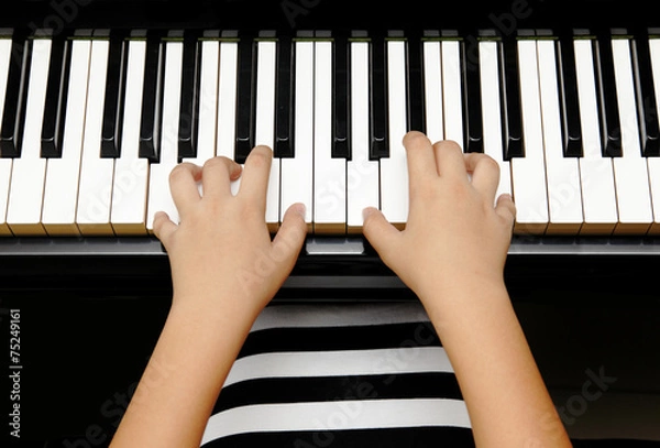 Obraz kid with piano