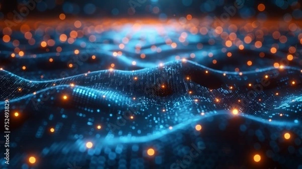 Obraz Abstract futuristic modern background. The concept of new technologies