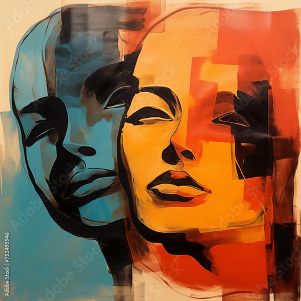 Obraz abstract portrait 